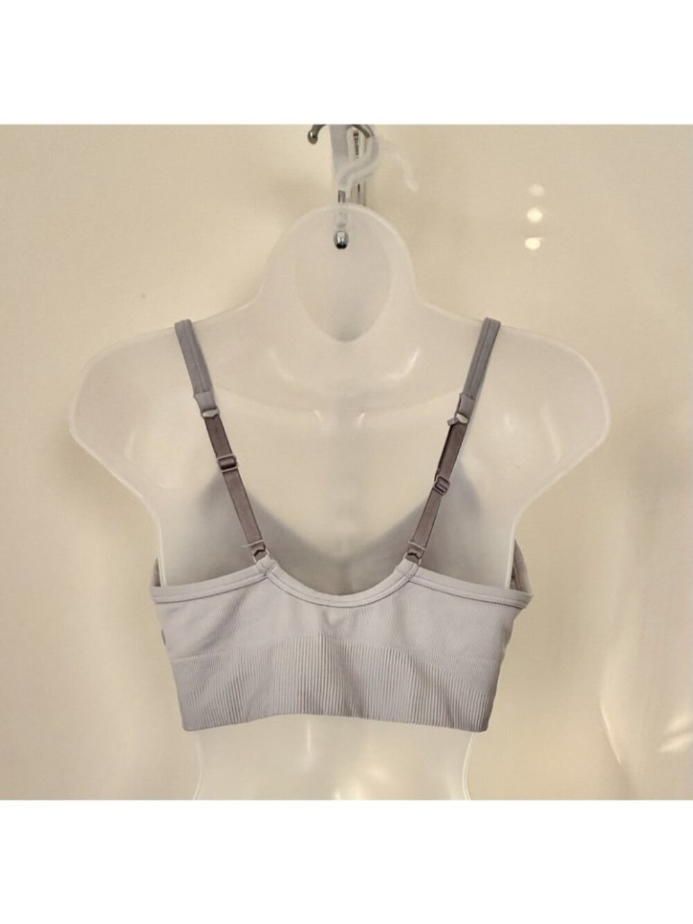 Lululemon Ebb To Street Bra Light Grey Size 10 - Picture 3 of 7